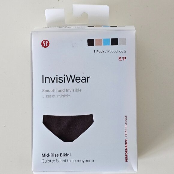 NWT LULULEMON Multi Color Smooth & Invisible InvisiWear MR Bikini 5-Pack Small - Picture 1 of 6